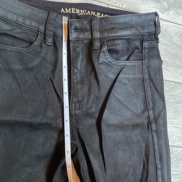 American Eagle high rise black jegging - Picture 6 of 9